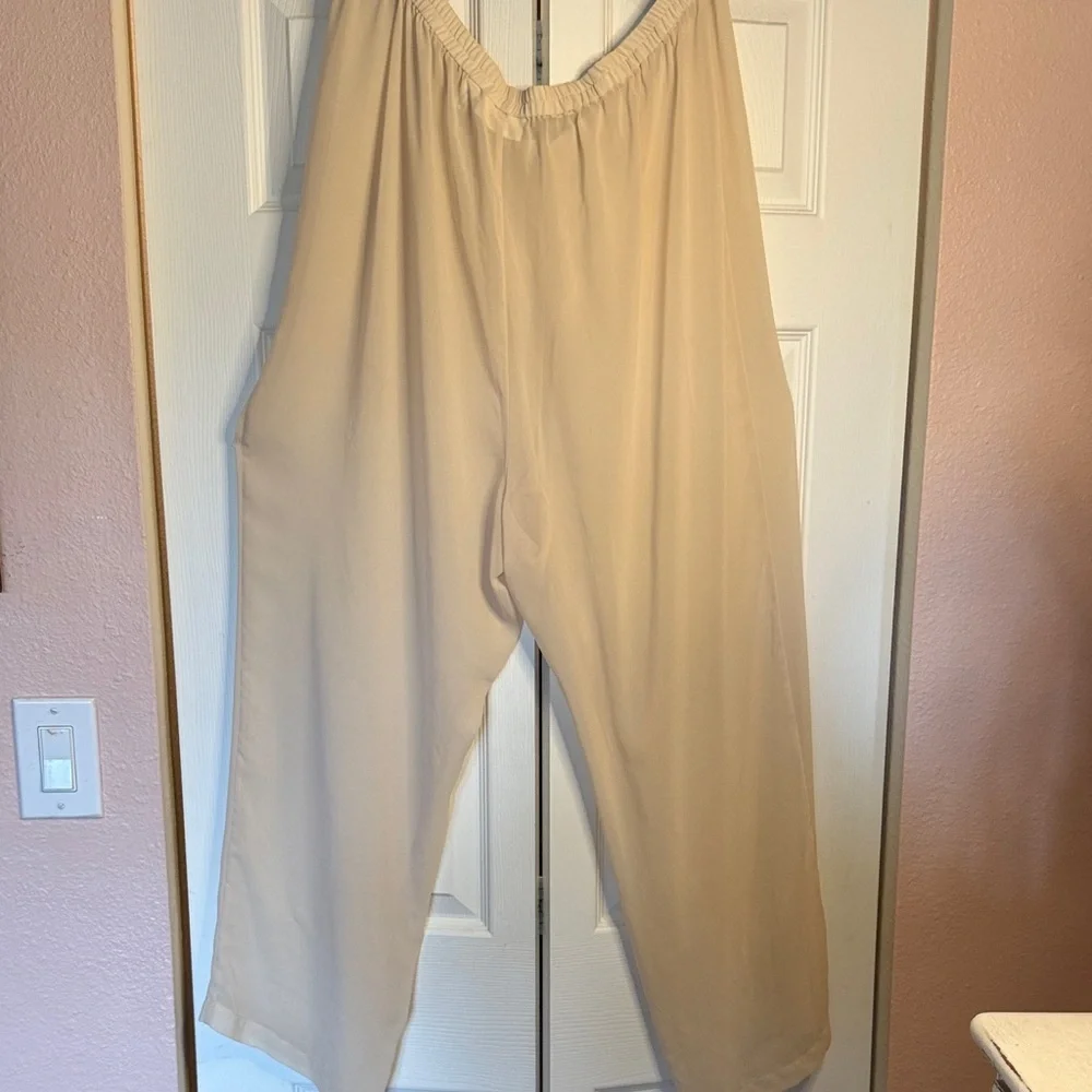 Victoria's Secret Cream Sheer Beachpants Size XL